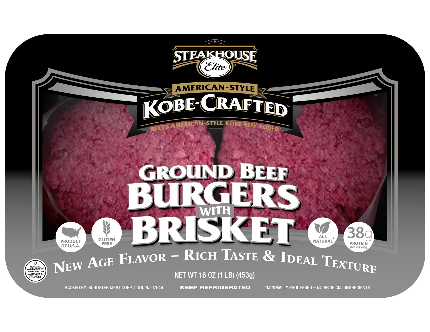 Packging: Brisket Blend Burgers